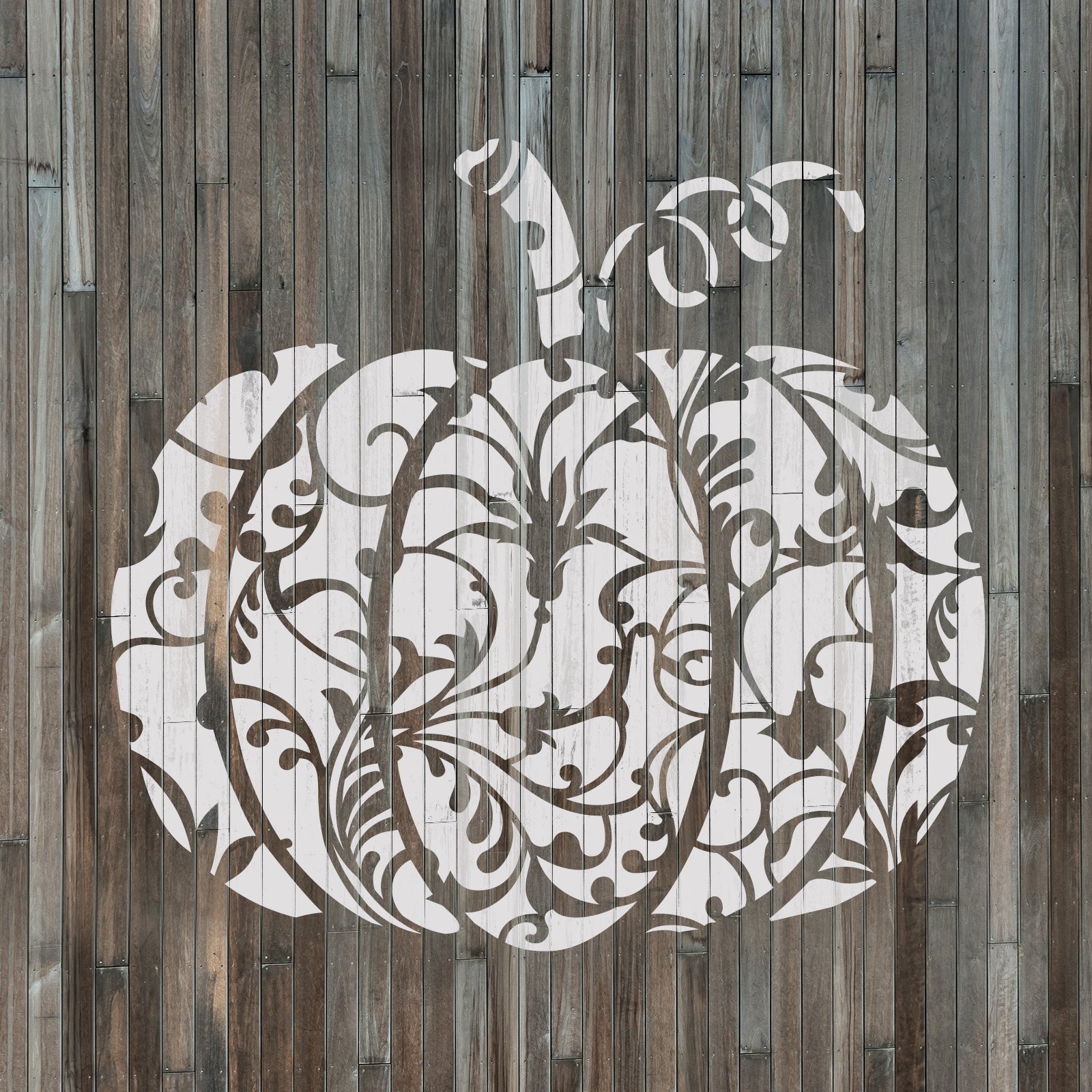 Damask Pumpkin Stencil