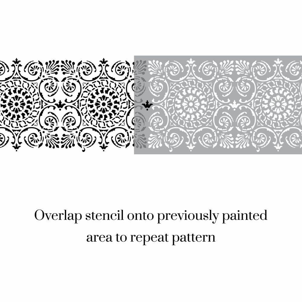 Arabesque Border Stencil