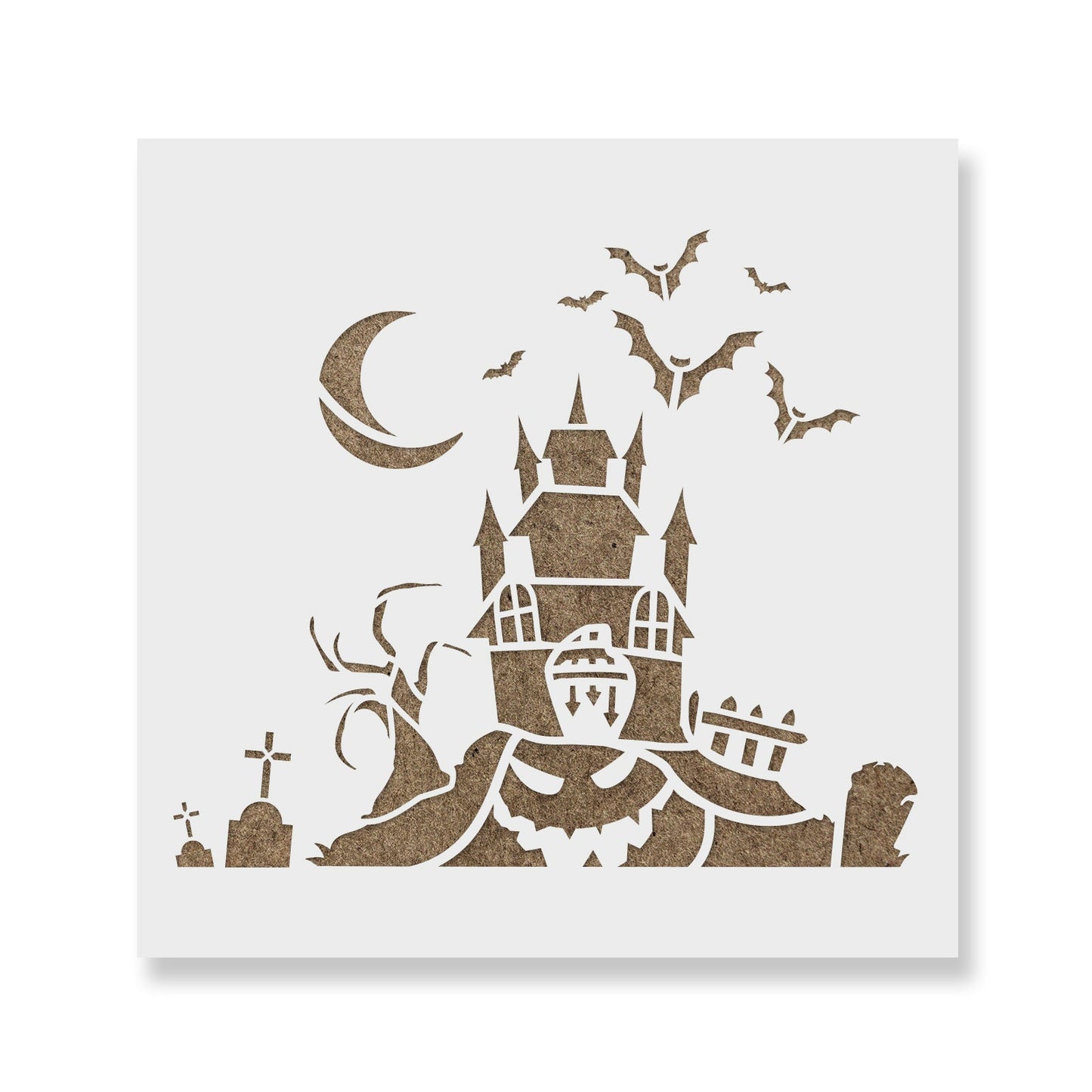 Haunted House Stencil