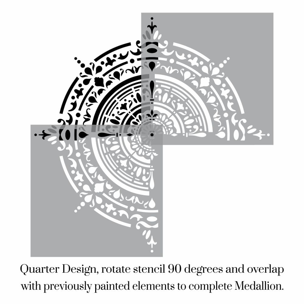 Alvaro Damask Medallion Stencil