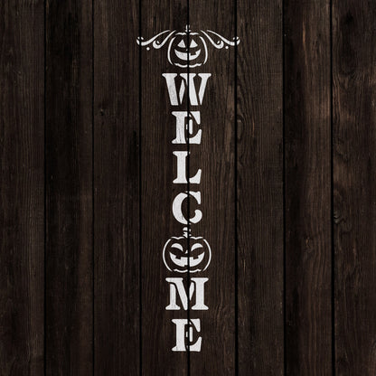 Halloween Porch Welcome Sign Stencil