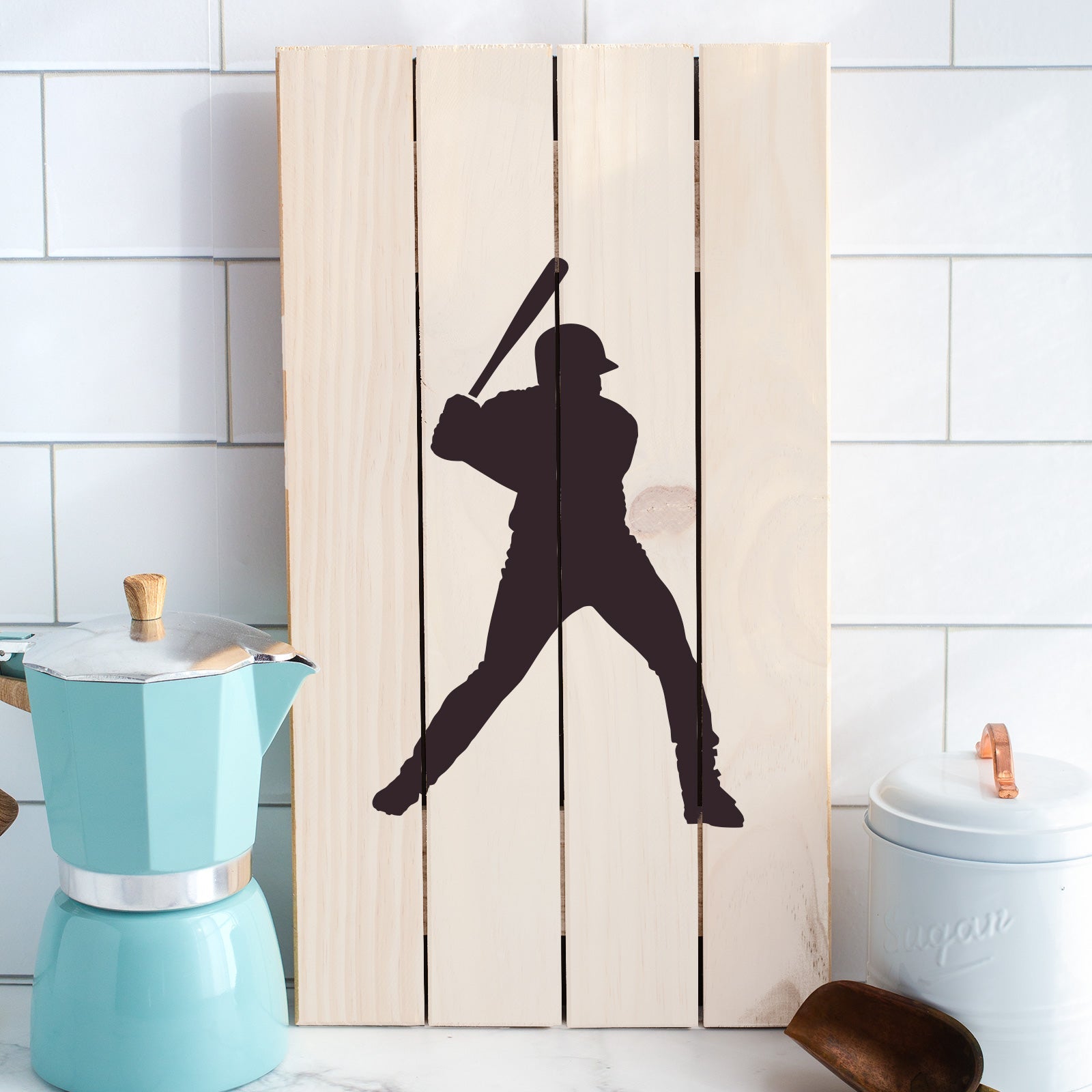 Baseball Player Stencil