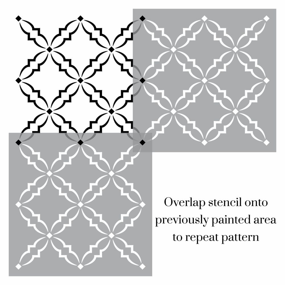 Majestic Palace Trellis Stencil