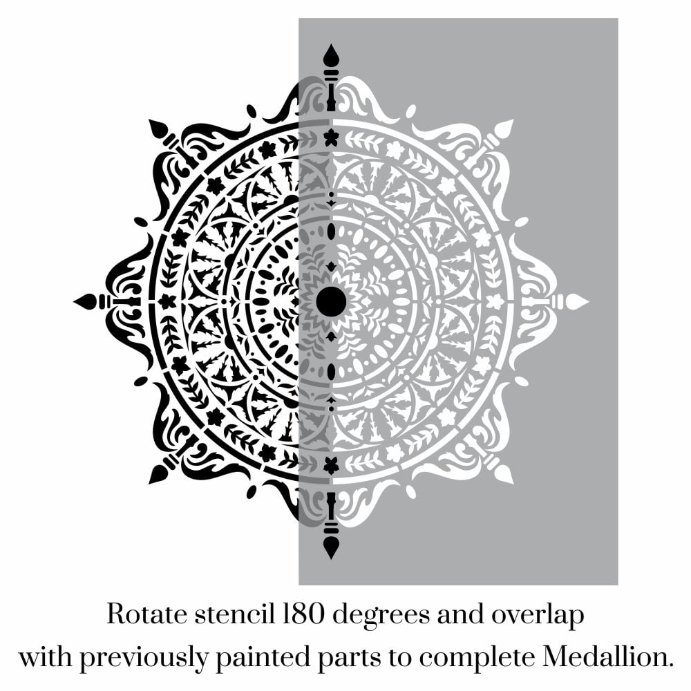 Mozara Damask Medallion Stencil