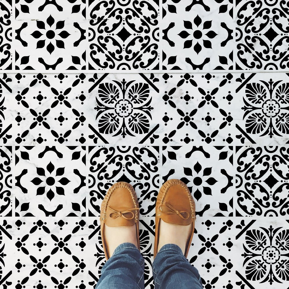 Yezna Moroccan Tile Stencil