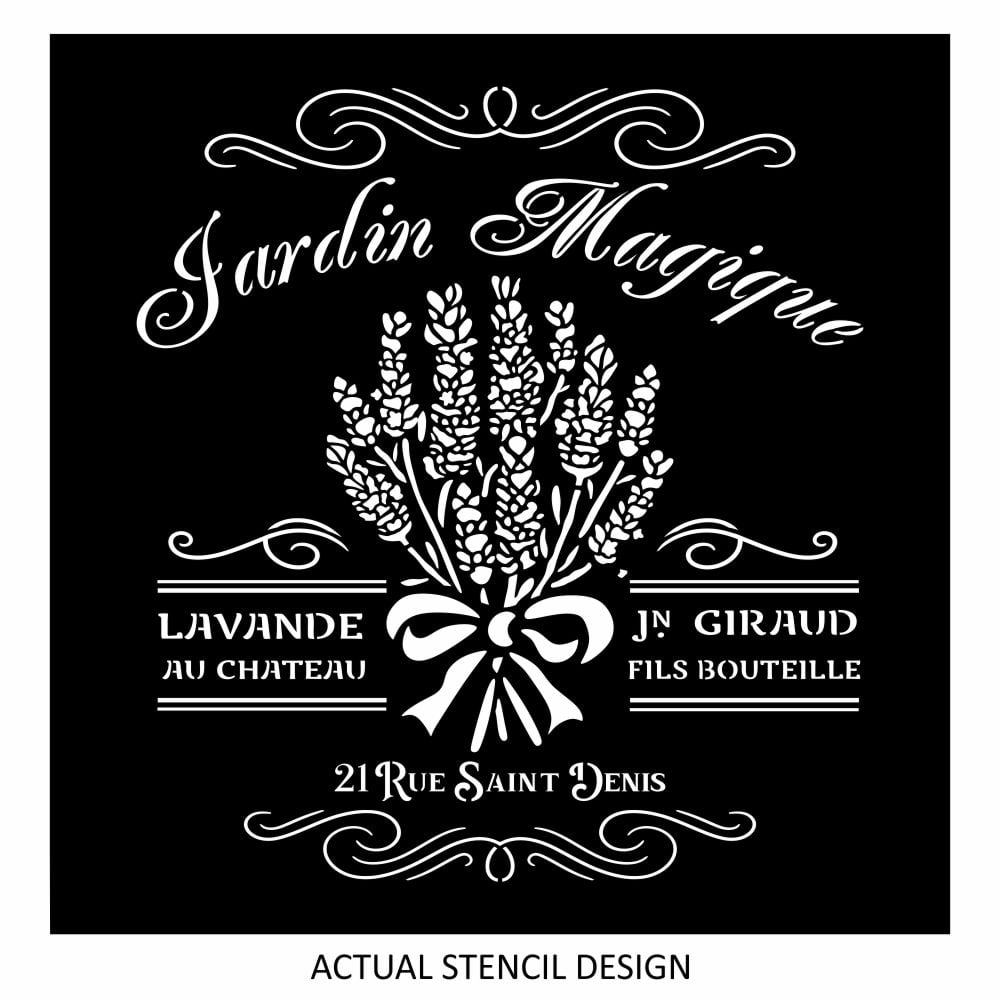 Lavender Jardin Stencil