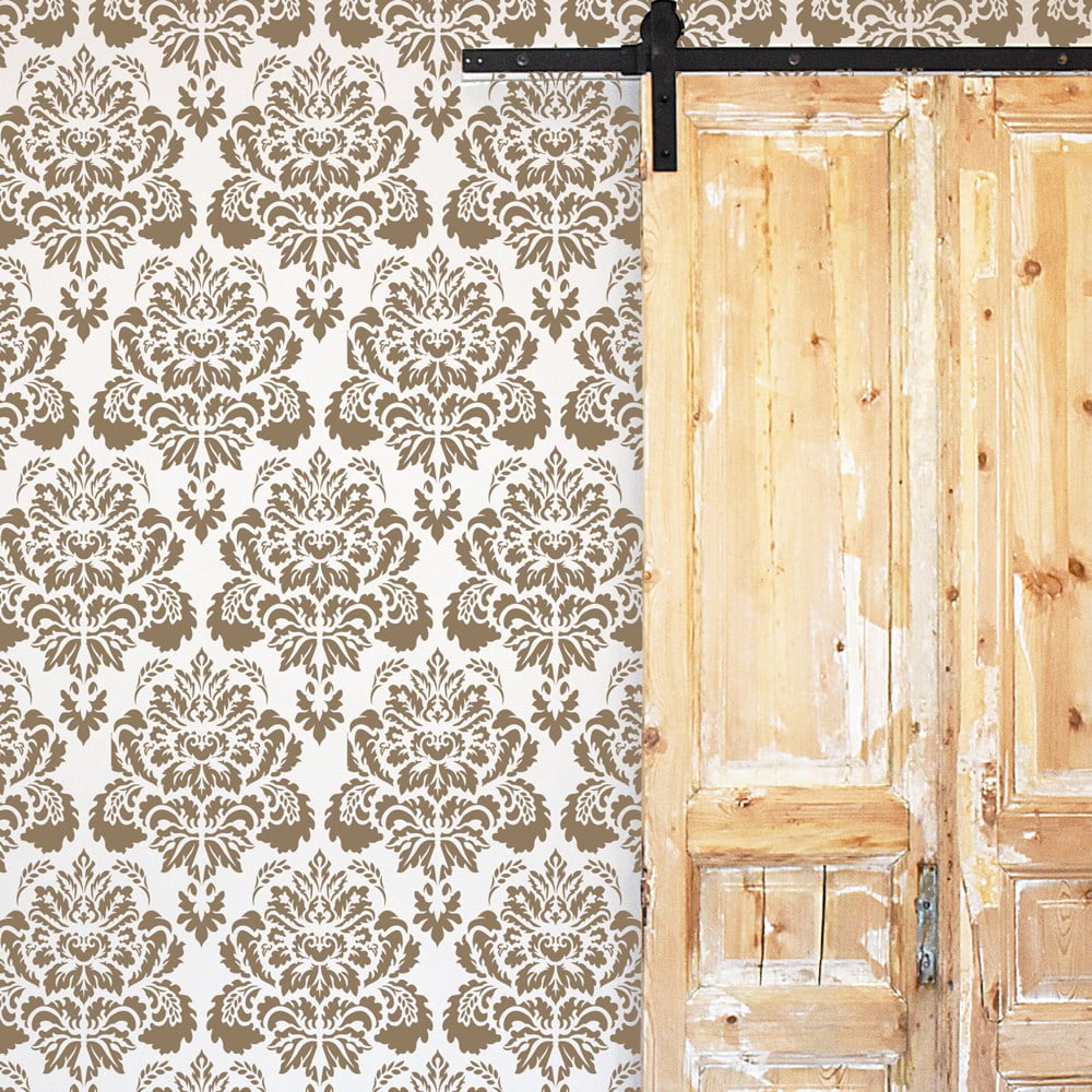 Elise Damask Wallpaper Stencil