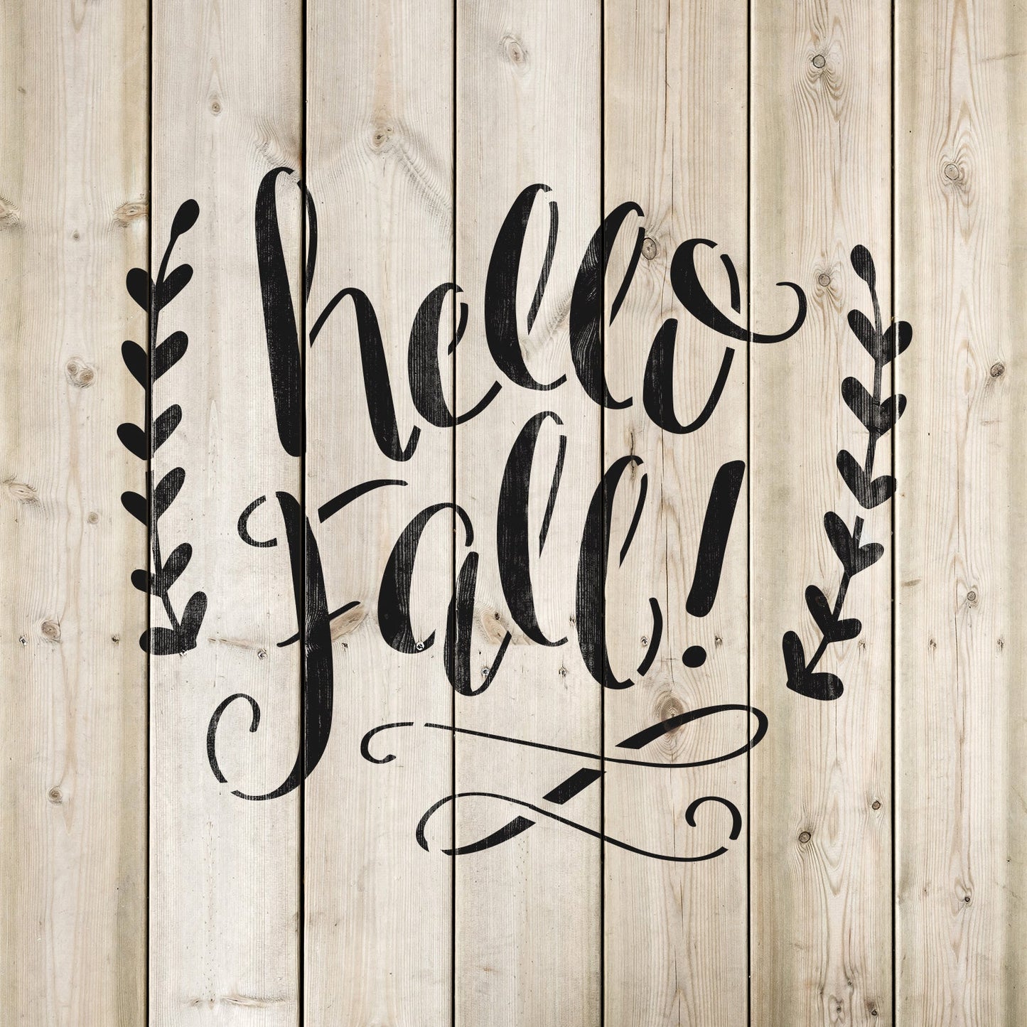 Hello Fall Stencil