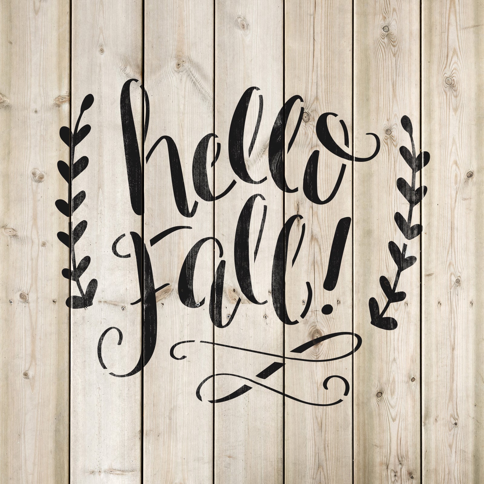 Hello Fall Stencil