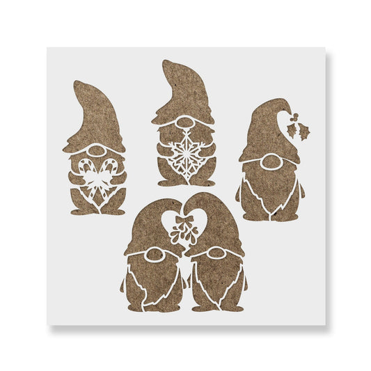 Christmas Gnomes Stencil