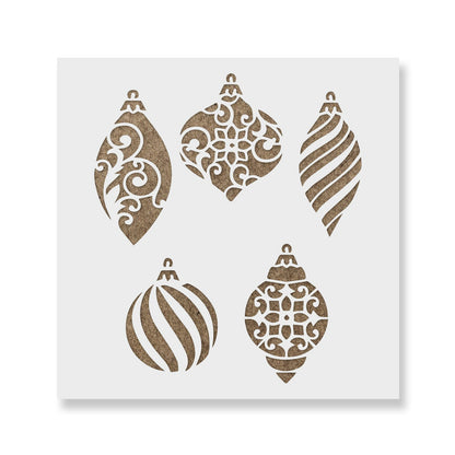 Christmas Ornaments Stencil