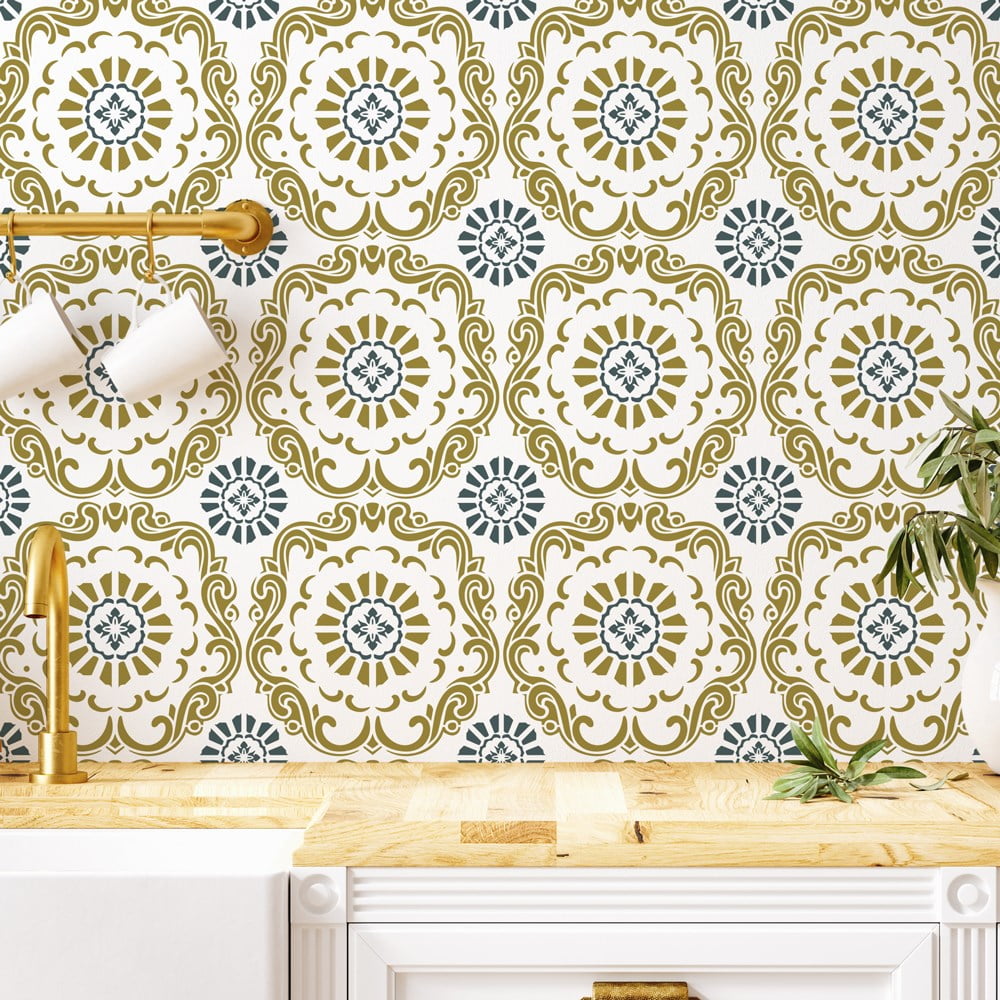 Malena Spanish Damask Stencil