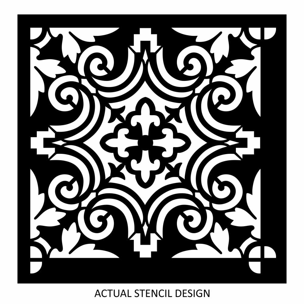 Grand Moroccan Tile Stencil