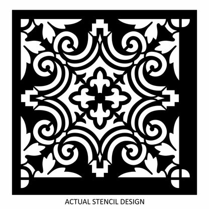 Grand Moroccan Tile Stencil