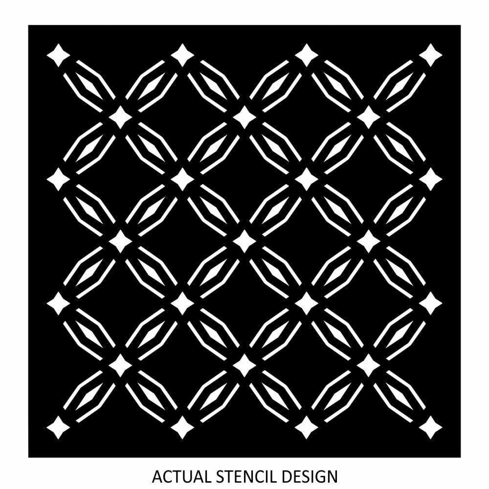 Nova Diamond Trellis Stencil