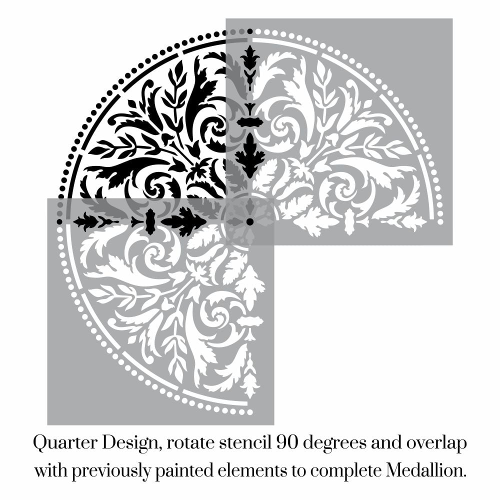 Juliena Damask Medallion Stencil