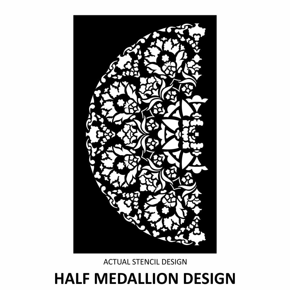 Maya Floral Medallion Stencil