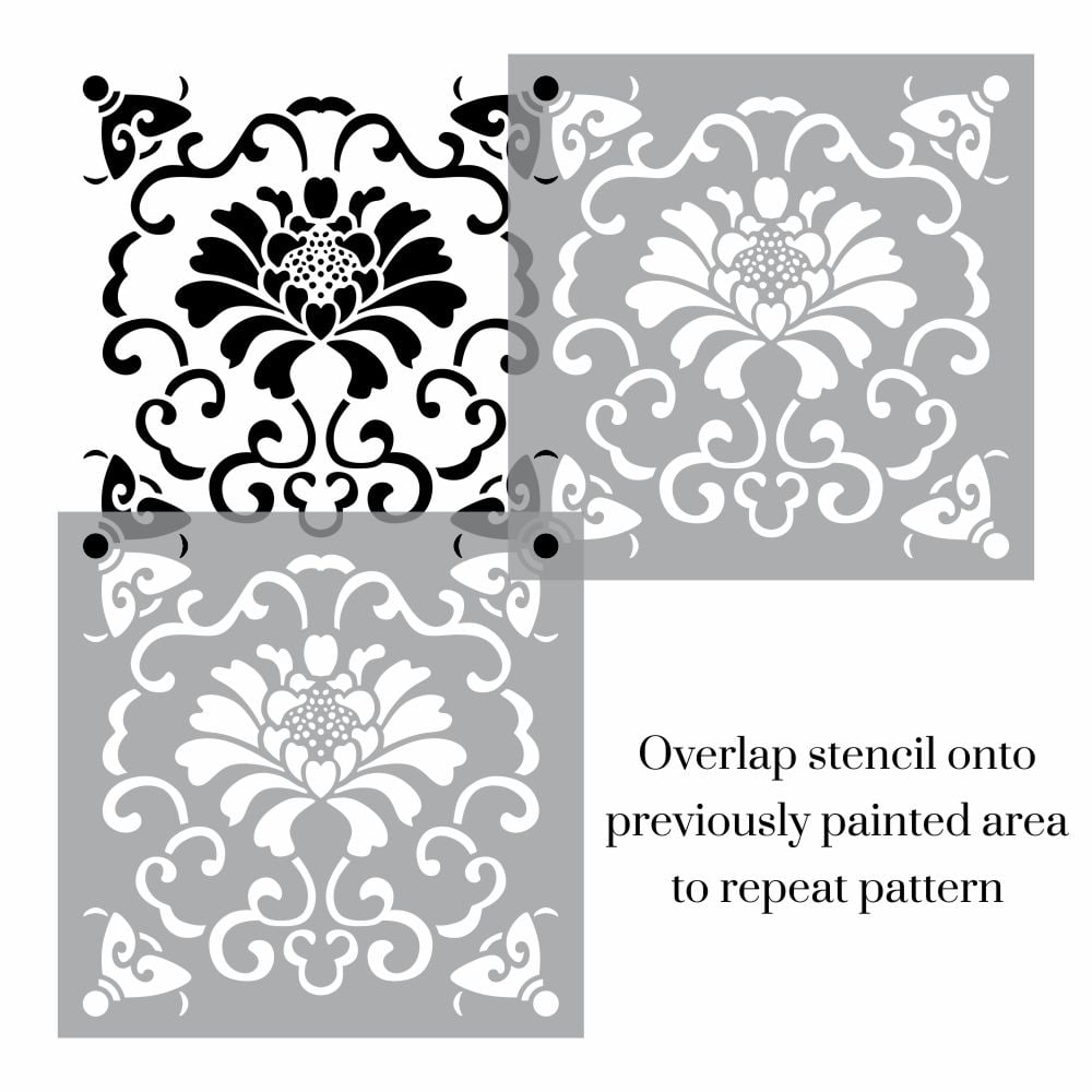 Montilla Moroccan Flower Stencil