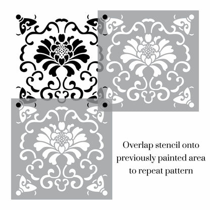 Montilla Moroccan Flower Stencil