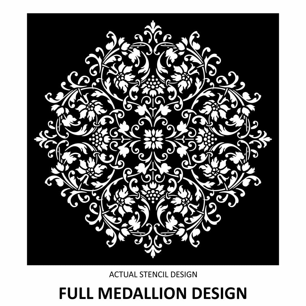 Francine Floral Medallion Stencil