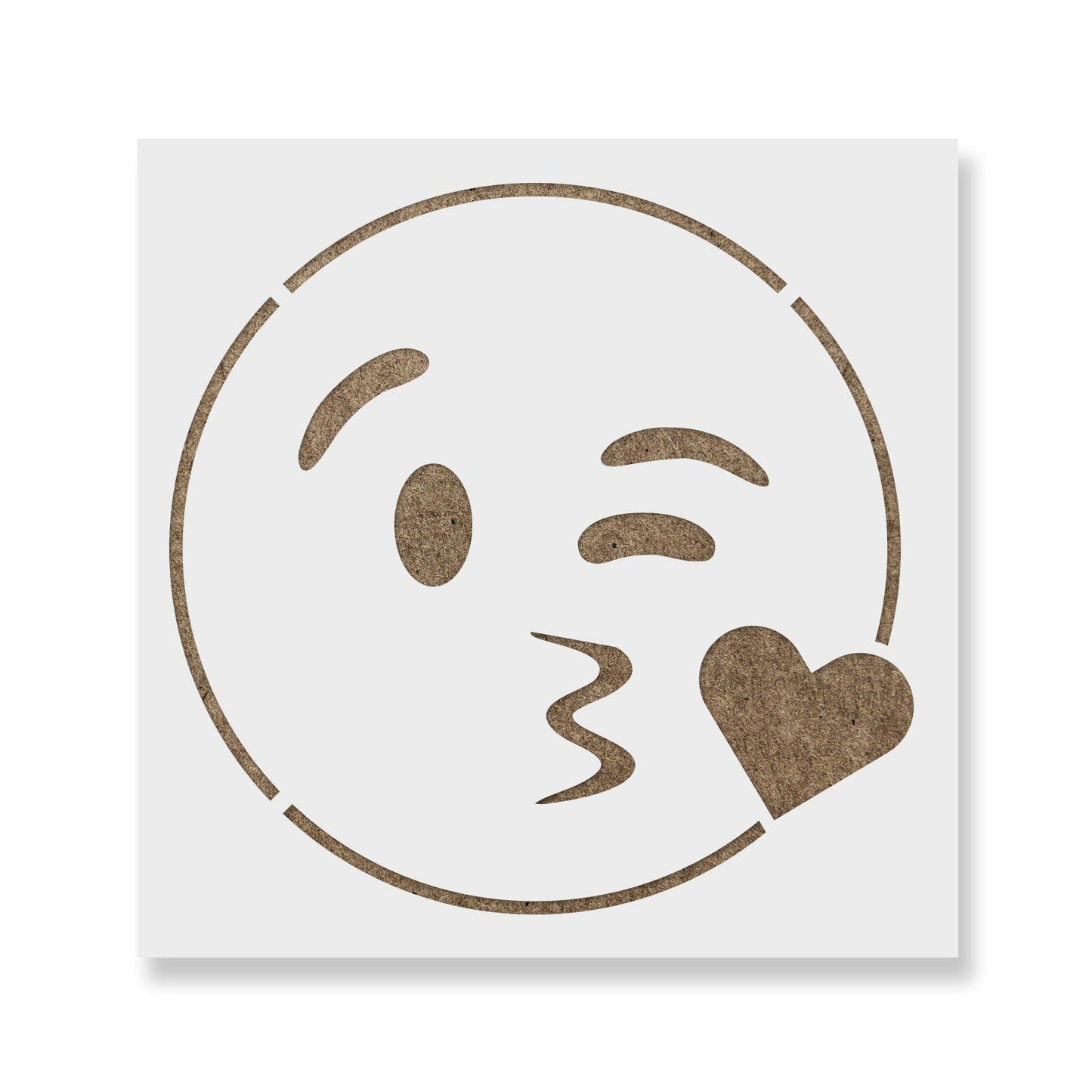 Emoji Blowing Kiss Stencil