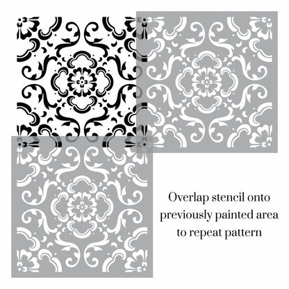 Gianna Floral Allover Stencil