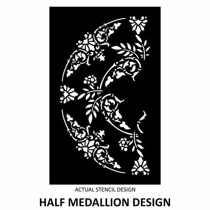 Parisian Floral Medallion Stencil