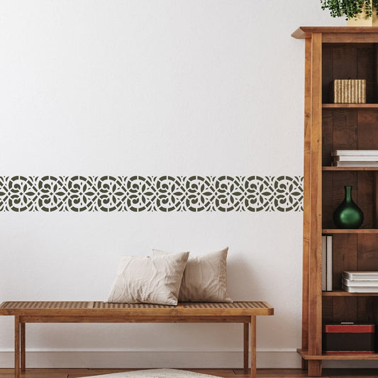 Zetta Damask Border Stencil