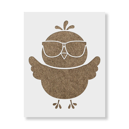 Sunglasses Chick Stencil