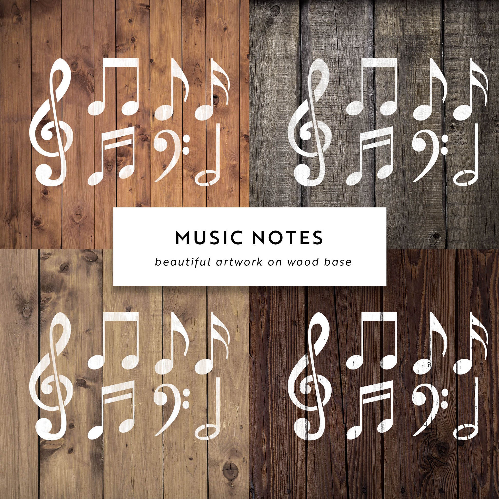 Music Notes Stencil