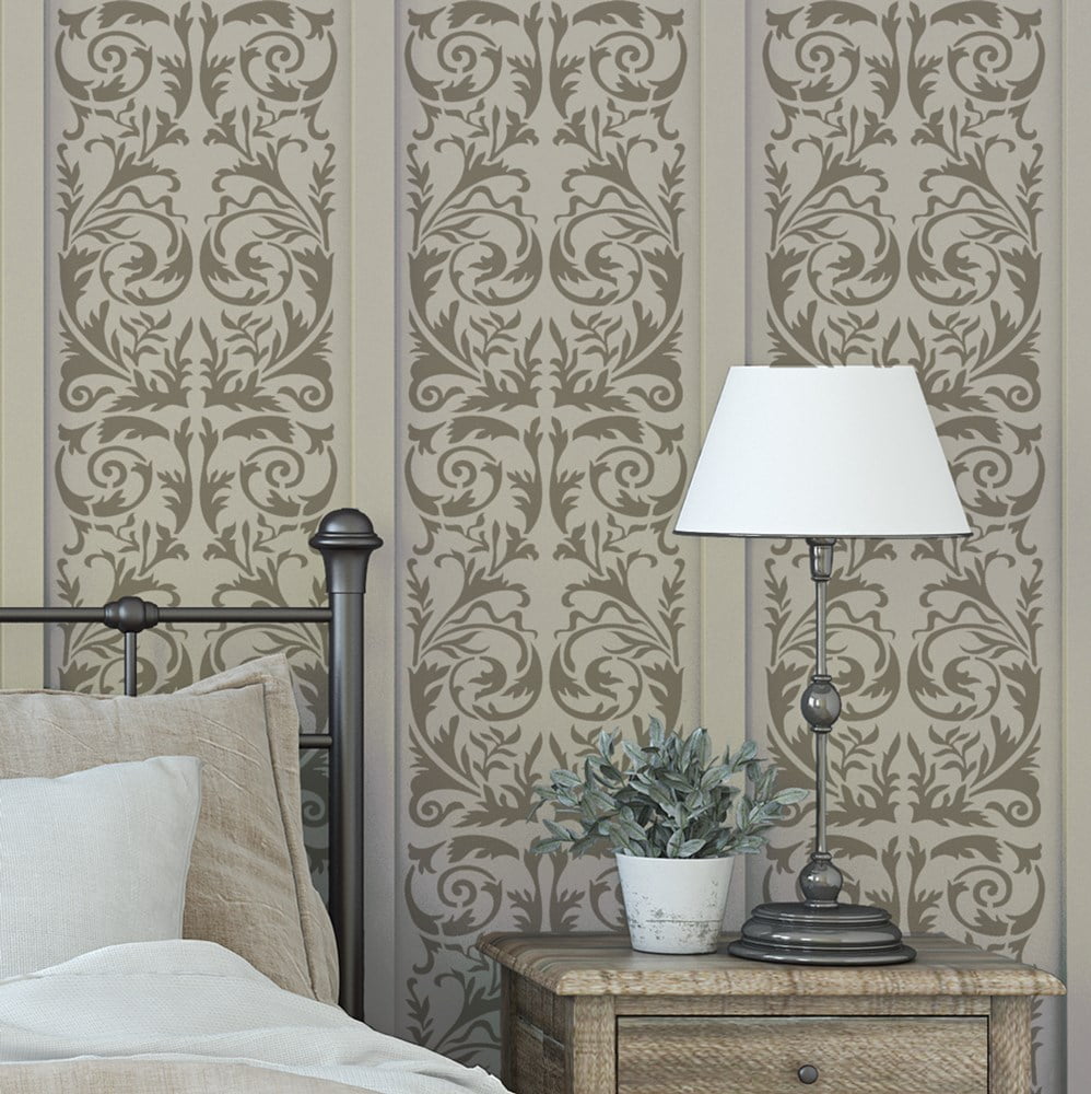 Aragon Damask Stencil