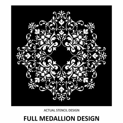 Isabella Floral Medallion Stencil