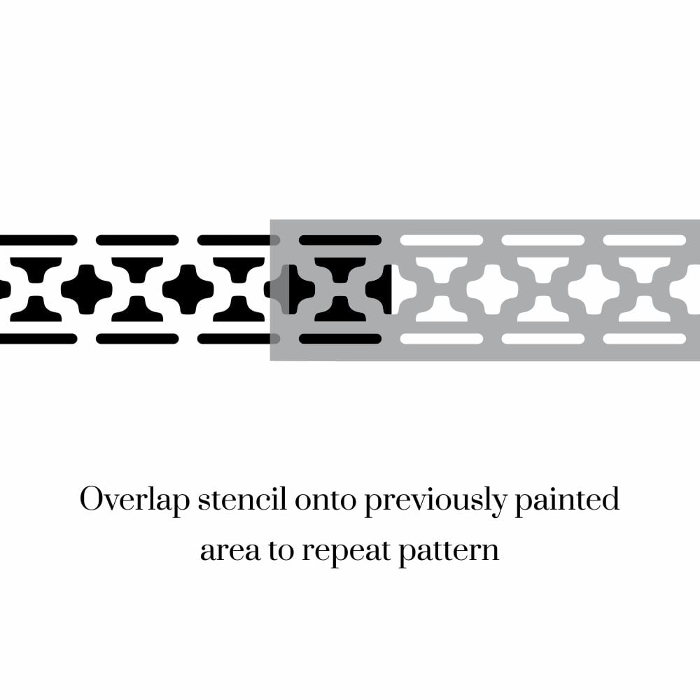 Sophine Border Stencil