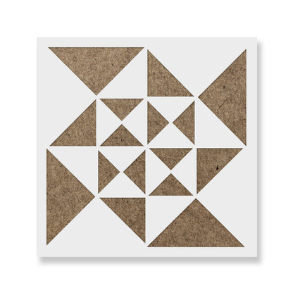 Pinwheel Quilt Block Stencil