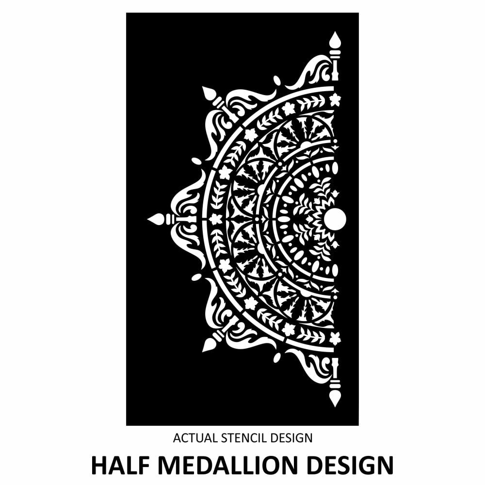 Mozara Damask Medallion Stencil