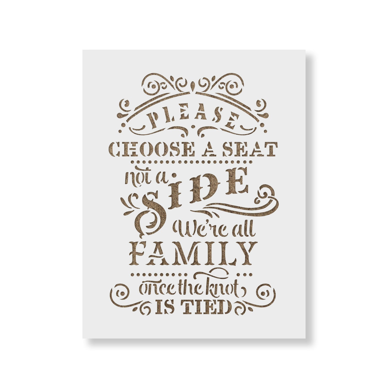 Wedding Family Stencil