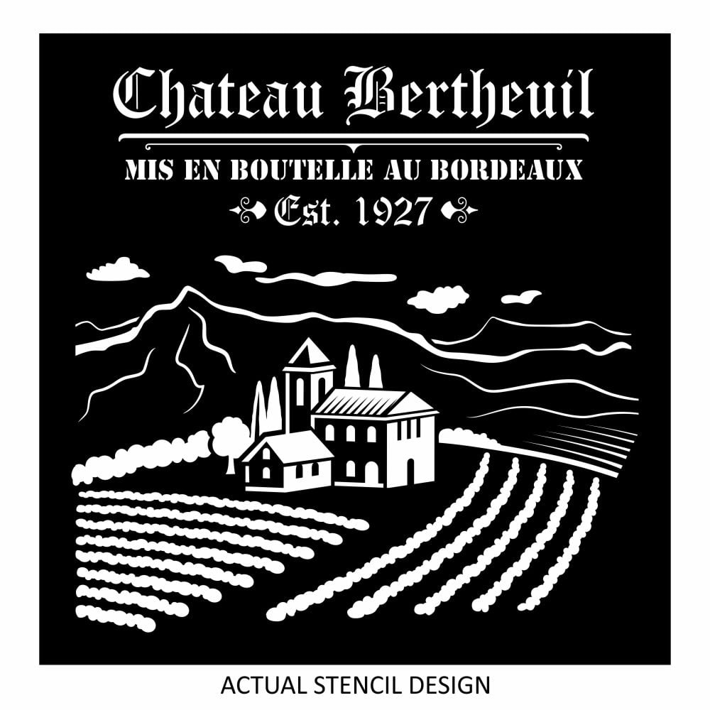 French Vineyard Stencil