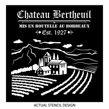 French Vineyard Stencil