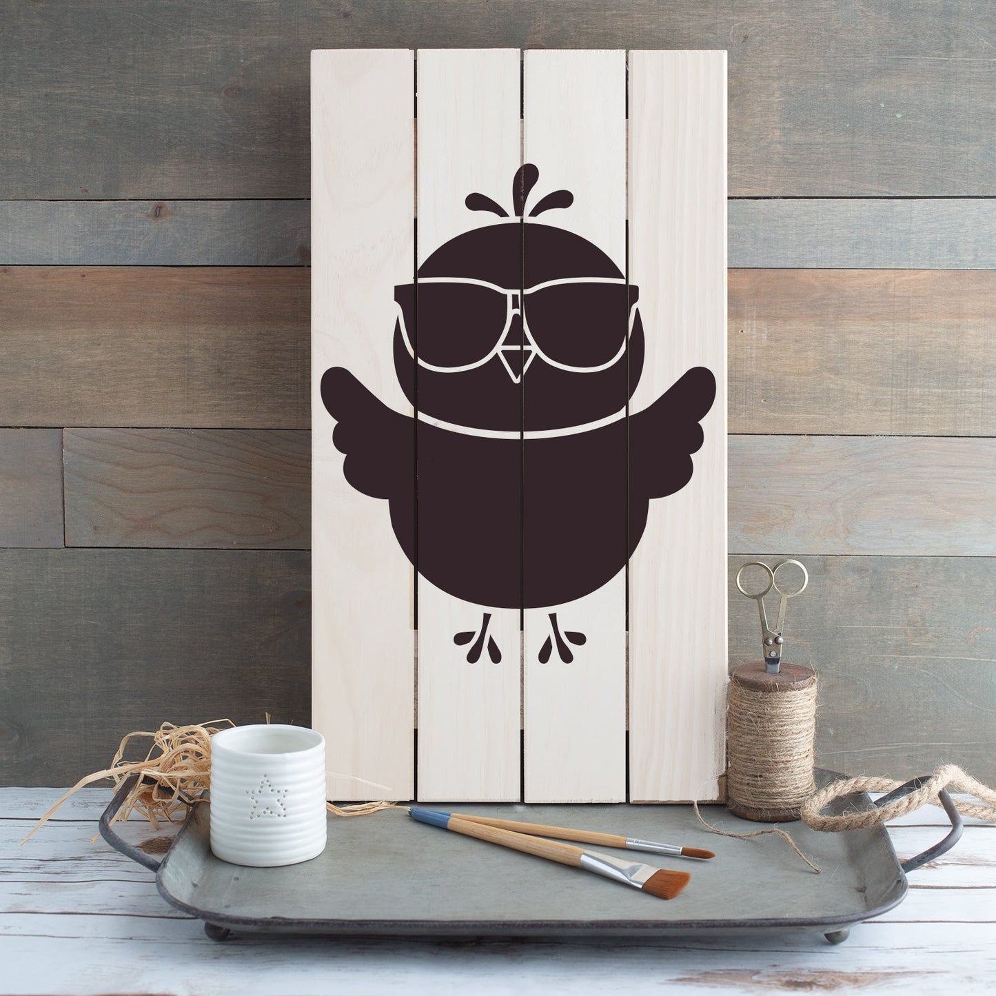 Sunglasses Chick Stencil