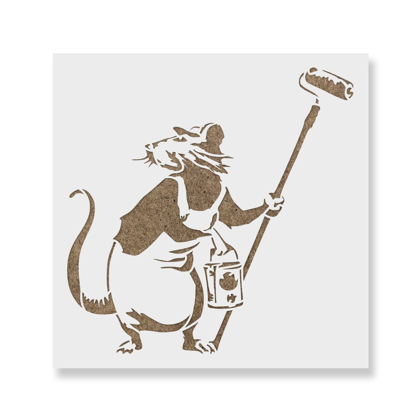 Rat Painter Banksy Stencil