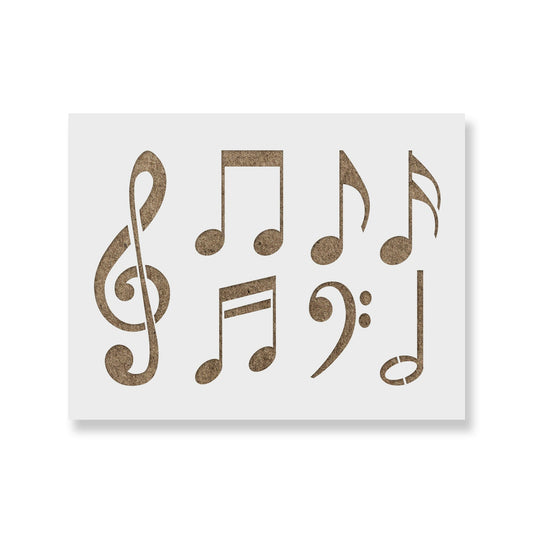 Music Notes Stencil