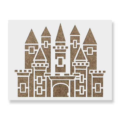 Geometric Castle Stencil