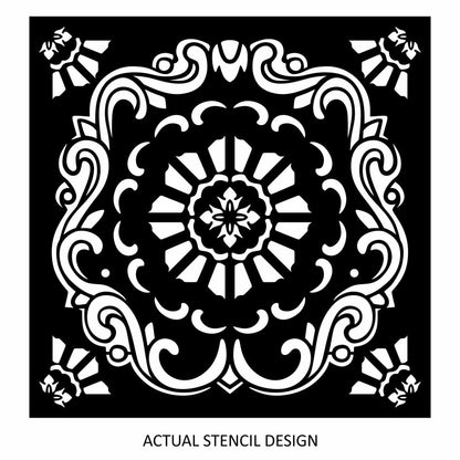 Malena Spanish Damask Stencil