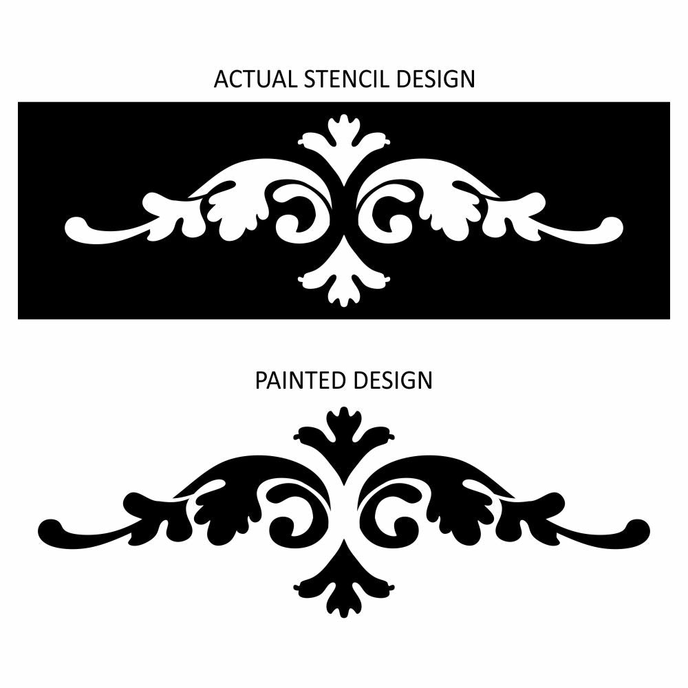 Courtier Damask Stencil