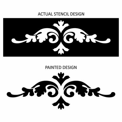 Courtier Damask Stencil