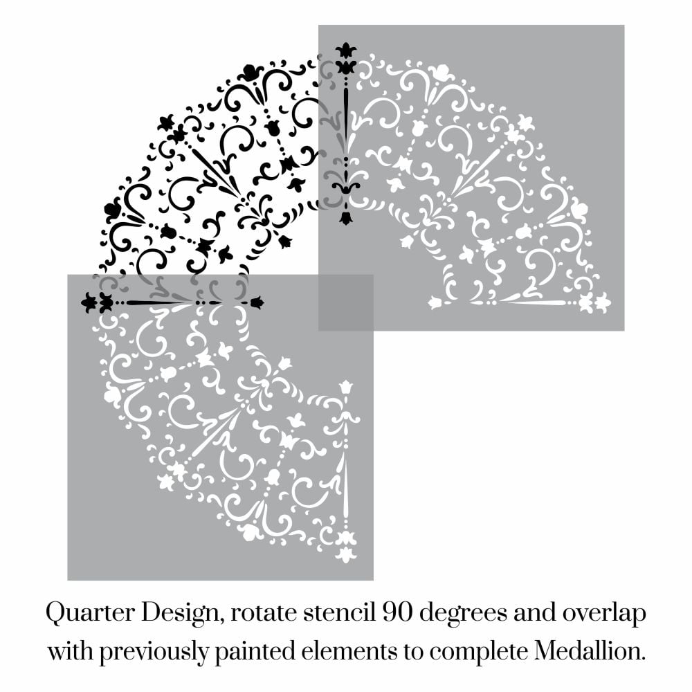 Portici Medallion Stencil