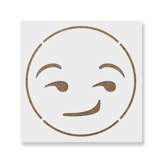 Emoji Smirk Stencil