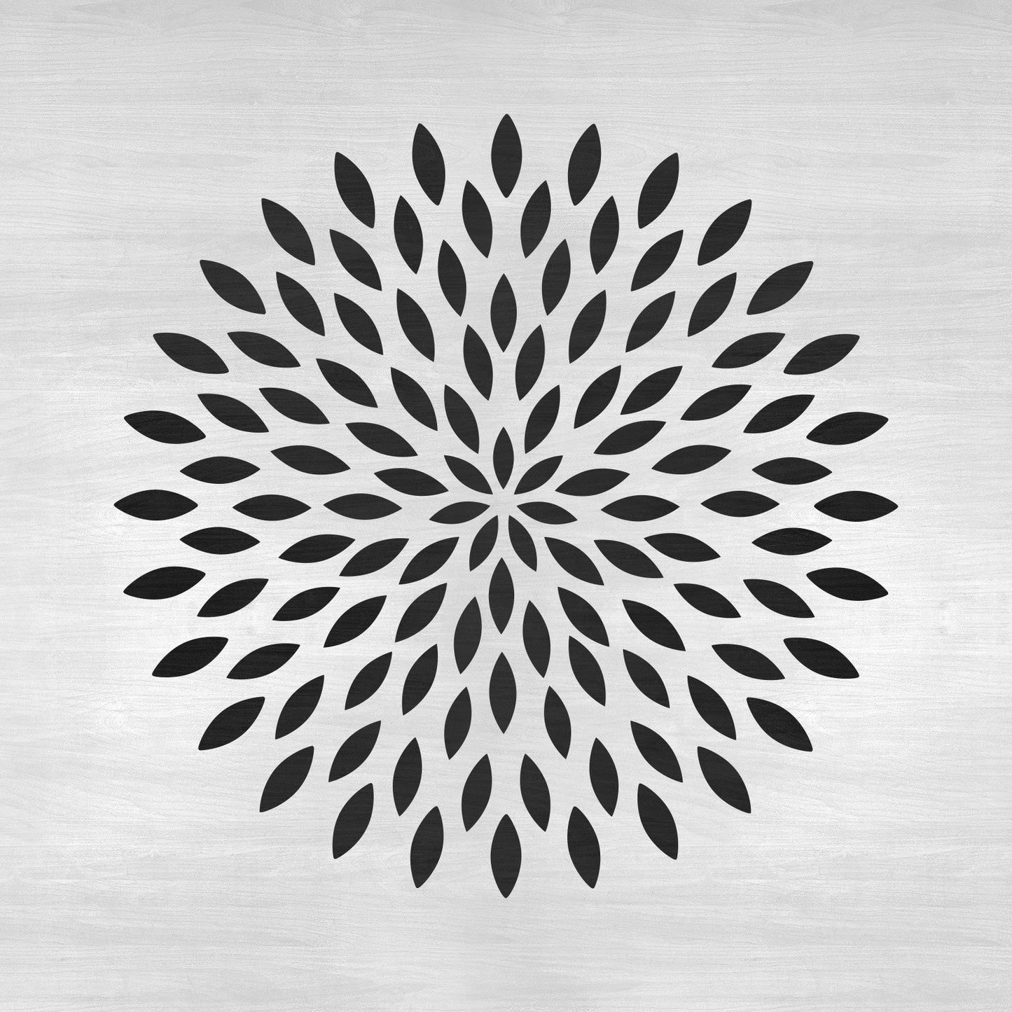 Dahlia Mandala Stencil