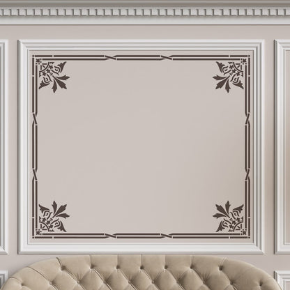 Scandicci Damask Corner Stencil Kit