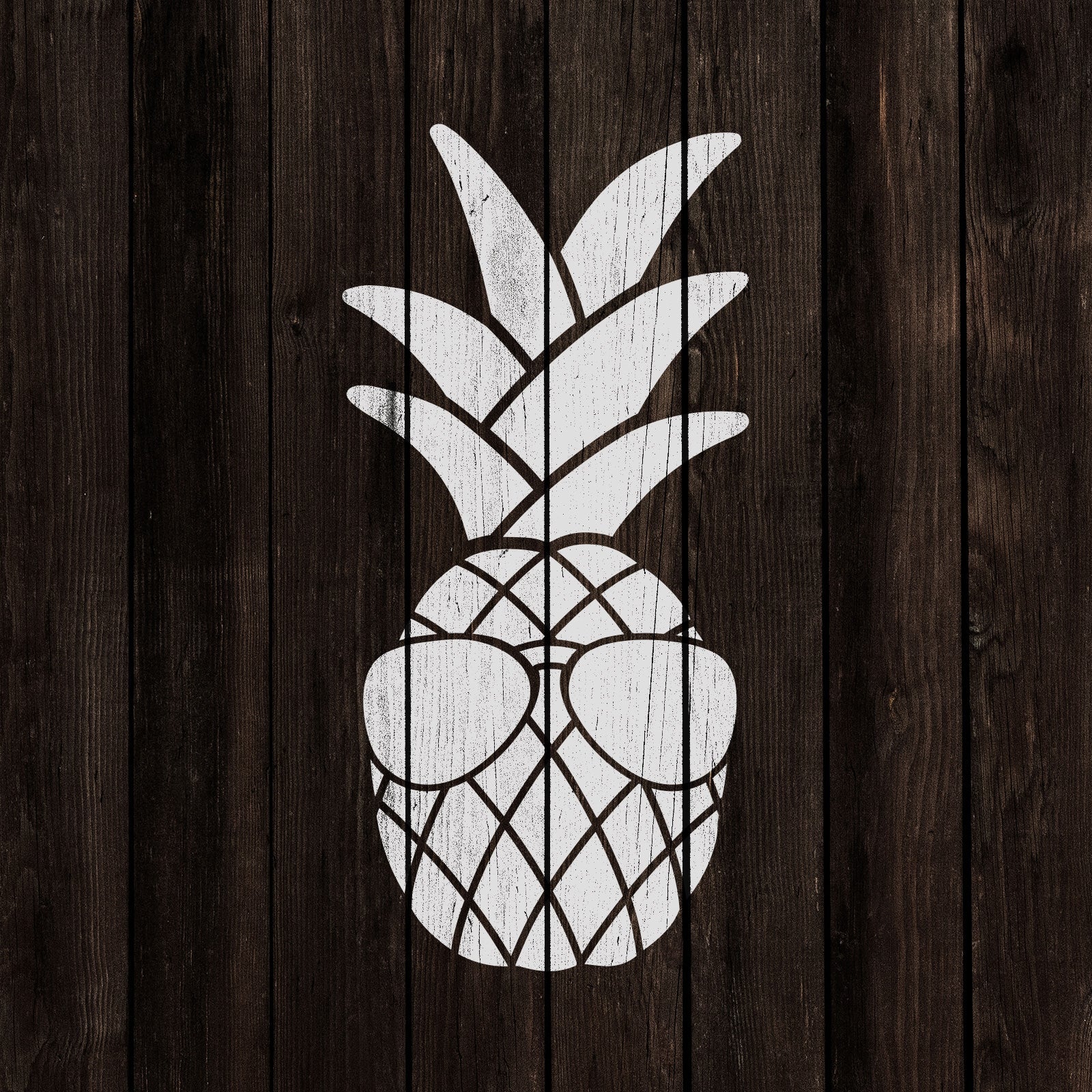 Sunglasses Pineapple Stencil